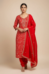 Rani Dola Unstitched Salwar Suit With Cotton Dupatta