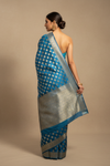 Statement Look Peacock Banarasi Silk Saree With Unstitched Blouse