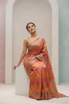 Timeless Elegance Rani Banarasi Silk Saree With Unstitched Blouse