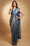 Statement Look Peacock Banarasi Silk Saree With Unstitched Blouse