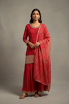 Rani Dola Readymade Sharara Set With Chinon Dupatta