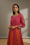 Rani Georgette Floor Length Readymade Suit With Georgette Dupatta