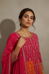Rani Georgette Floor Length Readymade Suit With Georgette Dupatta