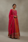 Rani Georgette Floor Length Readymade Suit With Georgette Dupatta