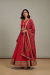 Rani Chinon Floor Length Readymade Suit With Chinon Dupatta