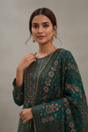 Rama Crepe Readymade Sharara Set With Crepe Dupatta
