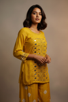 Mango Gold Dola Readymade Suit With Palazzo Pant