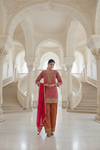 Rani Georgette Readymade Suit & Palazzo Pants With Georgette Dupatta