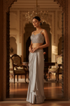 Chikoo Net Readymade Sharara Set With Net Dupatta