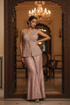 Gajari Tissue Readymade Sharara Set With Georgette Dupatta