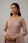 Gajari Net Lehenga Set And Net Dupatta With Readymade Blouse