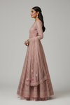 Gajari Net Lehenga Set And Net Dupatta With Readymade Blouse