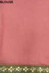 Gajari Georgette Embroidered Saree With Unstitched Blouse