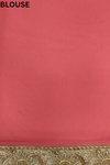 Gajari Chiffon Embroidered Saree With Unstitched Blouse