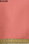 Gajari Georgette Embroidered Saree With Unstitched Blouse