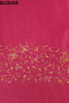 Mouvish Gajari Georgette Embroidered Saree With Unstitched Blouse