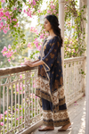 Black Crepe Readymade Plazzo Set