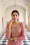 Gajari Shimmer Readymade Sharara Set with Shimmer Dupatta