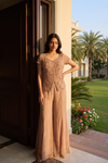 Peach Georgette Readymade Sharara Set