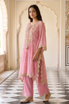 Gajari Georgette Readymade Suit Set With Plazzo