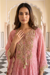 Gajari Georgette Readymade Suit Set With Plazzo