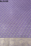 Purple Georgette Saree With Unstitched Blouse