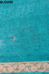 Rama Soft Twill Saree With Unstitched Blouse