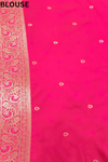 Rani Banarasi Silk Saree With Unstitched Blouse