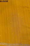 Mango Gold Shimmer Saree With Unstitched Blouse