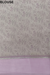 Mauve Georgette Saree With Unstitched Blouse
