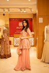 Gajari Georgette Readymade Sharara Set with Net Dupatta