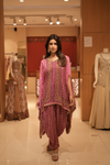 Rani Crepe Readymade Suit With Dhoti Style Pant