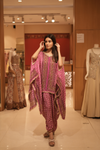 Rani Crepe Readymade Suit With Dhoti Style Pant