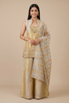 Tussar Timely Beauty Organza Readymade Sharara Set With Organza Dupatta