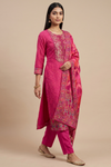 Timeless Elegance Rani Dola Readymade Suit Set With Dola Dupatta