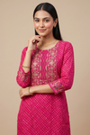 Timeless Elegance Rani Dola Readymade Suit Set With Dola Dupatta
