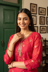 Timeless Elegance Rani Chinon Readymade Suit With Chinon Dupatta