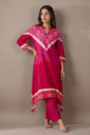 Timeless Elegance Rani Red Cotton Readymade Suit And Pant