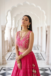 Timeless Elegance Rani Dola Lehenga Set And Net Dupatta With Readymade Blouse