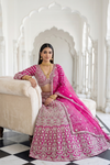 Timeless Elegance Rani Silk Lehenga Set And Net Dupatta With Readymade Blouse