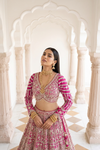Timeless Elegance Rani Silk Lehenga Set And Net Dupatta With Readymade Blouse