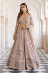 Timeless Beauty Tussar Net Lehenga Set And Net Dupatta With Readymade Blouse