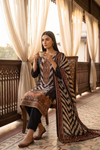 Black Cotton Readymade Suit And Plazzo with Cotton Dupatta
