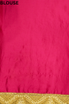 Tussar Rani Foil Net Embroidered Saree With Unstitched Blouse