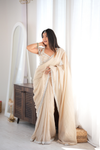 Tussar Organza Embroidered Saree With Readymade Blouse (Ft. Arti Chauhan)
