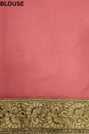 Gajari Chiffon Embroidered Saree With Unstitched Blouse