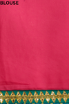 Gajari Georgette Embroidered Saree With Unstitched Blouse