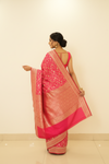 Timeless Elegance Rani Banarasi Silk Saree With Unstitched Blouse