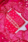 Rani Cotton Unstitched Salwar Suit With Cotton Dupatta