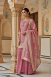 Gajari Organza Readymade Sharara Set With Organza Dupatta